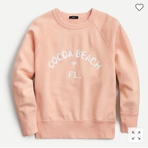 J. Crew Garment-dyed "Cocoa Beach" sweatshirt